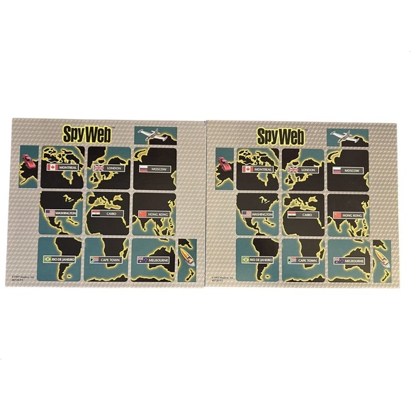 Spy Web Vintage Espionage Board Game 1997 Parker Brothers Complete - Picture 3 of 7